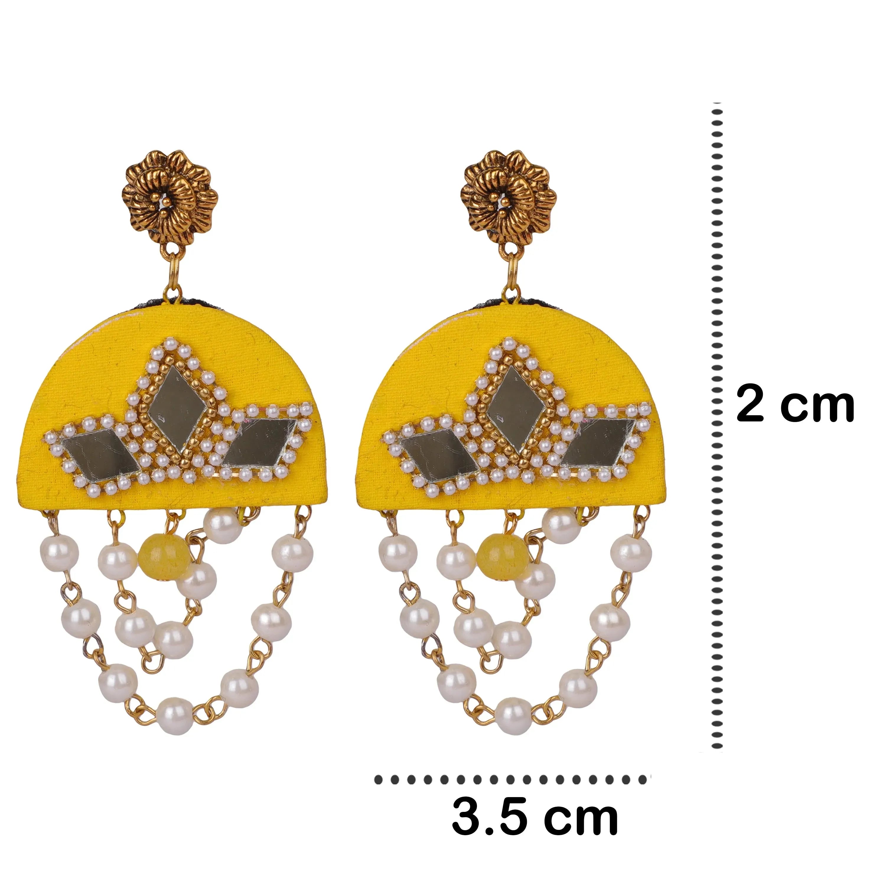 Yellow Dome Classic Multi Color Handmade (Choker Set) HM-NP-218 - KHOJ.CITY