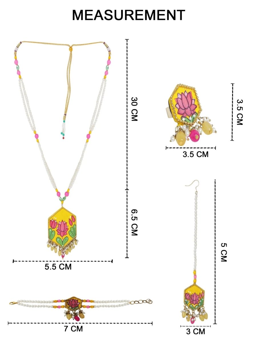Lily Classic Hand Painted Handmade (Shaadi set) - KHOJ.CITY