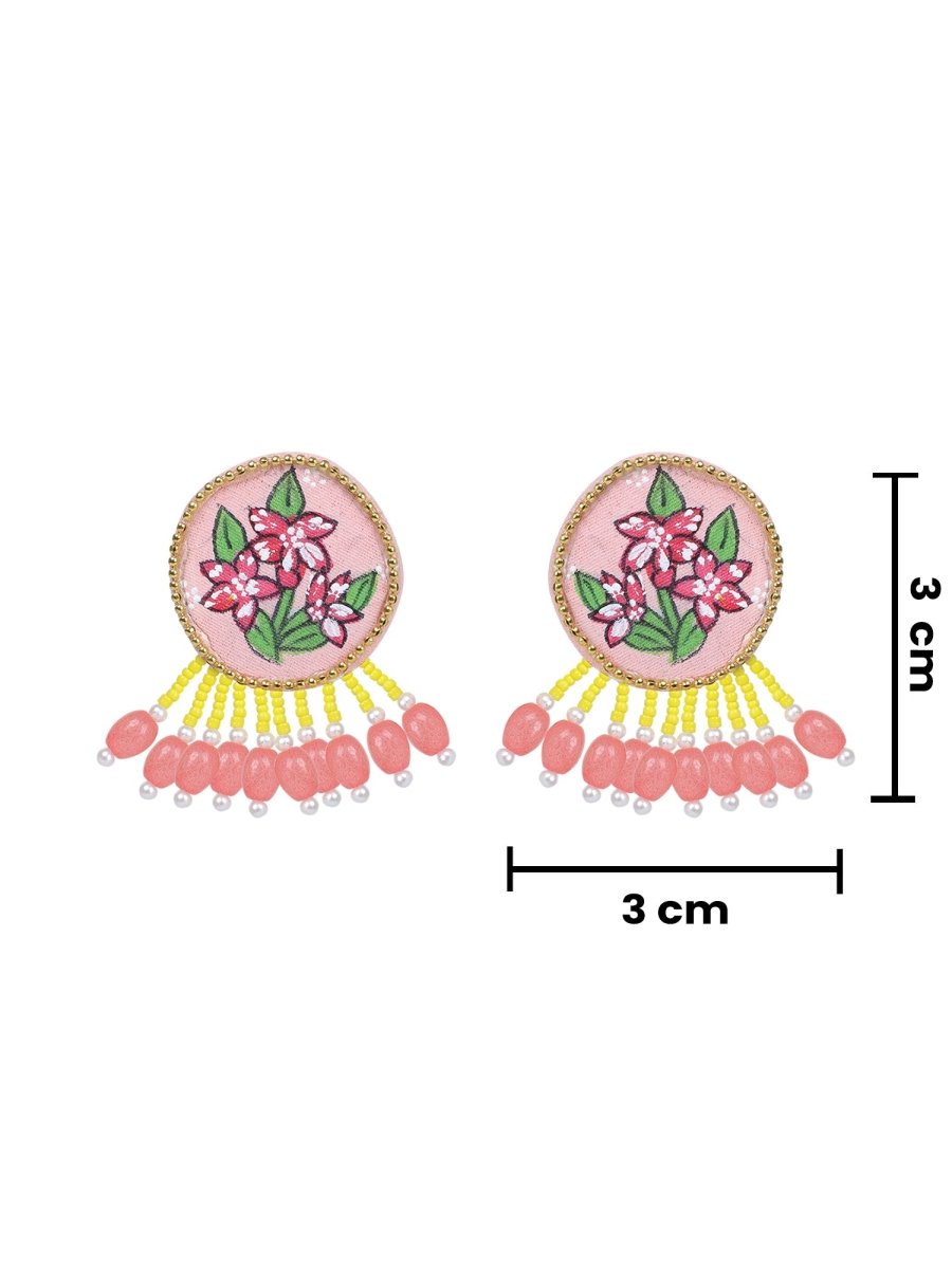 Mini Classic Multi Color Hand Painted Stud (Earrings) HP - ER - 112 - KHOJ.CITY