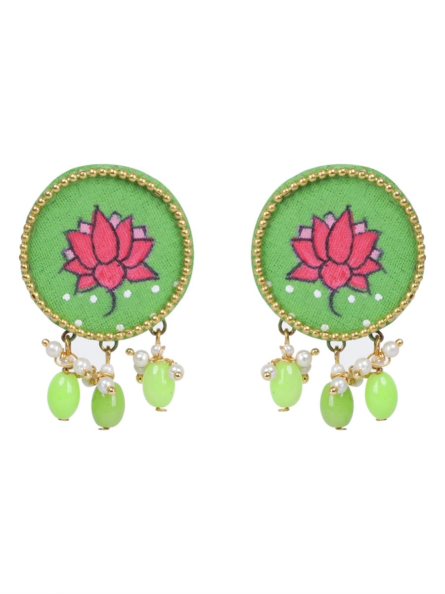 Mini Classic Multi Color Hand Painted Stud (Earrings) HP - ER - 120 - KHOJ.CITY