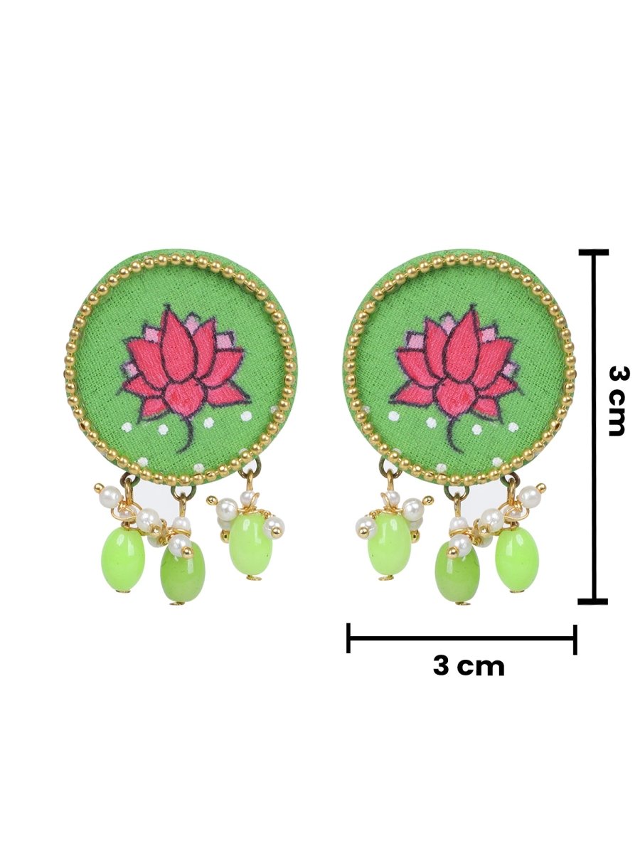 Mini Classic Multi Color Hand Painted Stud (Earrings) HP - ER - 120 - KHOJ.CITY