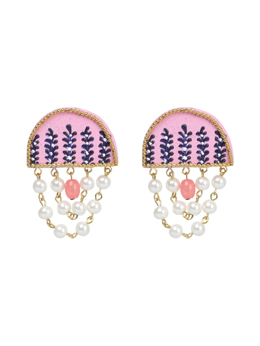 Mini Classic Multi Color Hand Painted Stud (Earrings) HP - ER - 131 - KHOJ.CITY