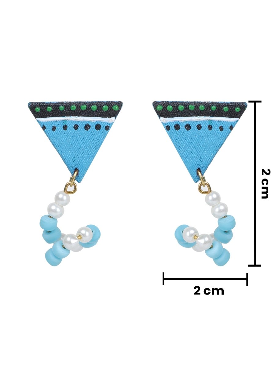 Mini Classic Multi Color Hand Painted Stud (Earrings) HP - ER - 231 - KHOJ.CITY