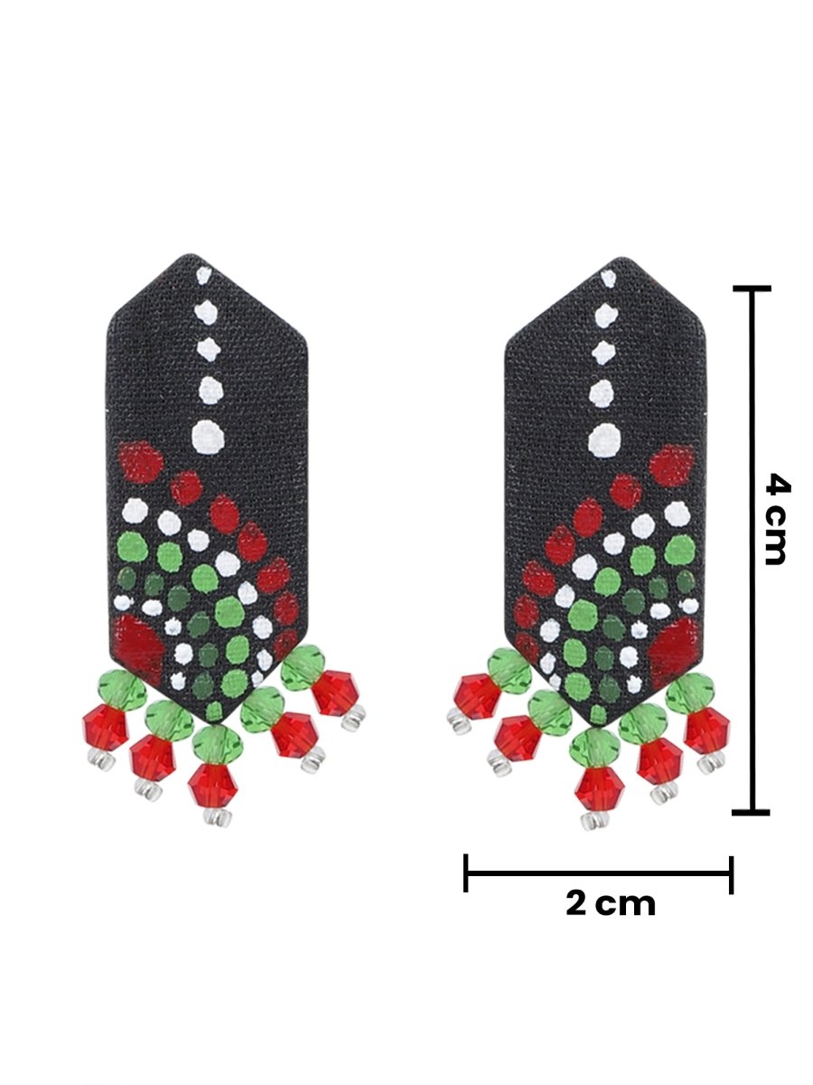 Mini Classic Multi Color Hand Painted Stud (Earrings) HP - ER - 237 - KHOJ.CITY