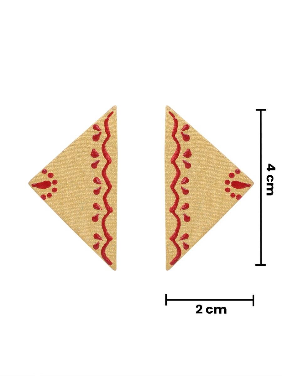 Mini Classic Multi Color Hand Painted Stud (Earrings) HP - ER - 241 - KHOJ.CITY