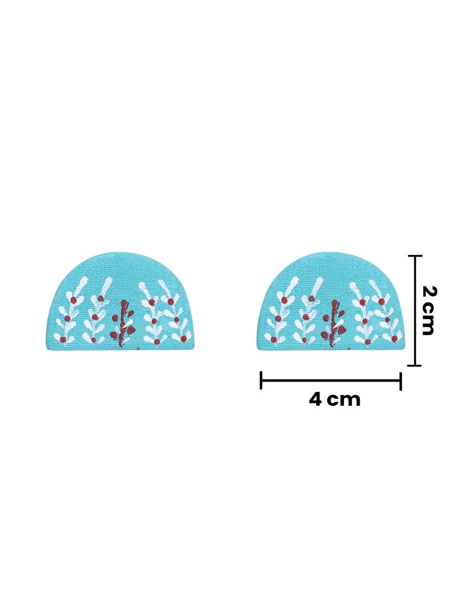 Mini Classic Multi Color Hand Painted Stud (Earrings) HP - ER - 246 - KHOJ.CITY