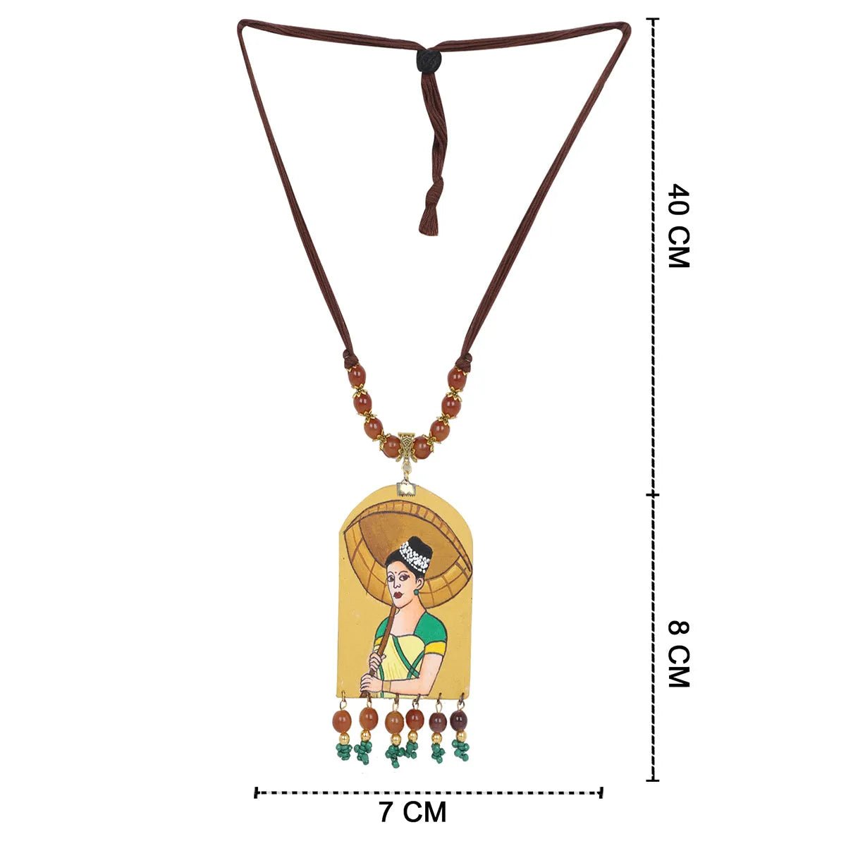 Naari Classic Multi Color Hand Painted (Necklace) HP - NP - 069 - KHOJ.CITY