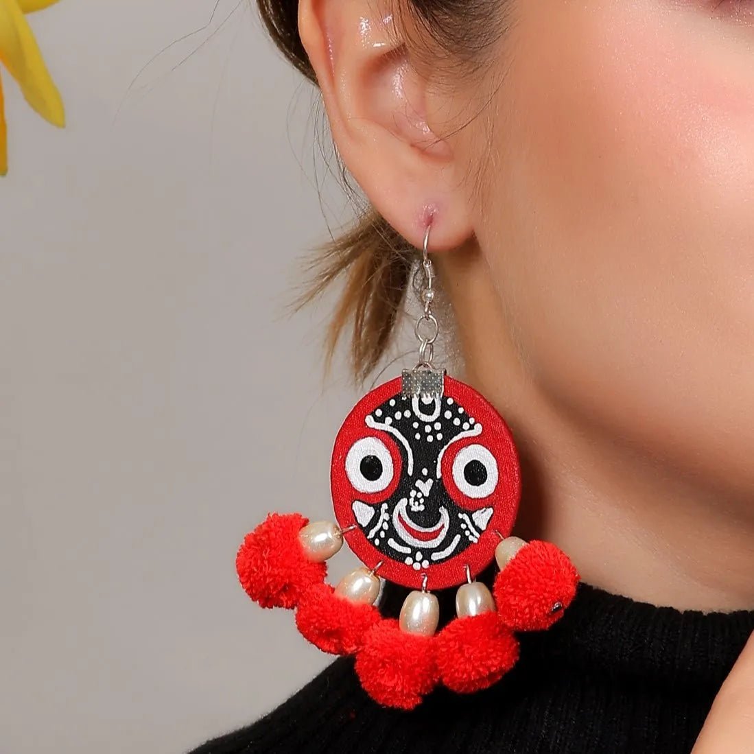 Narayana Jagannath Traditional Multi Color Hand Painted (Necklace Set) HP - NP - 198 - KHOJ.CITY