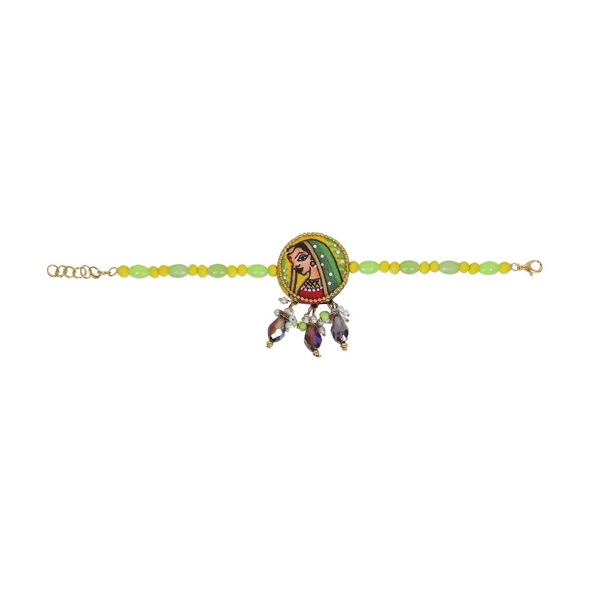 Nayana Haldi Traditional Multi Color Handmade (Bracelet) HM - BR - 020 - KHOJ.CITY