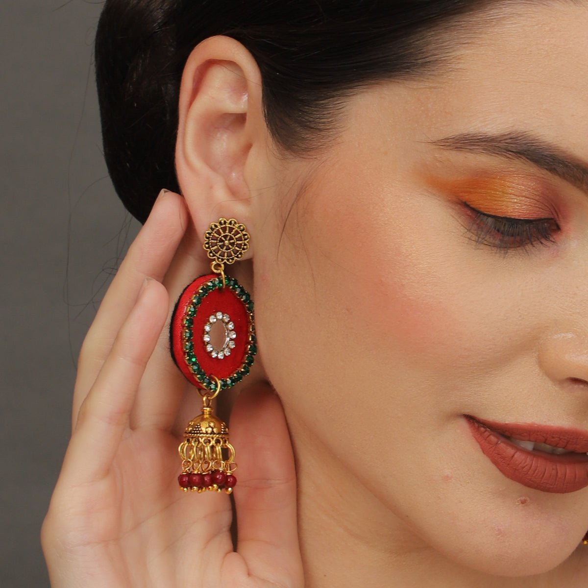 Oxidised Charms Multi Color Handmade Drop (Earrings) HM - ER - 021 - KHOJ.CITY