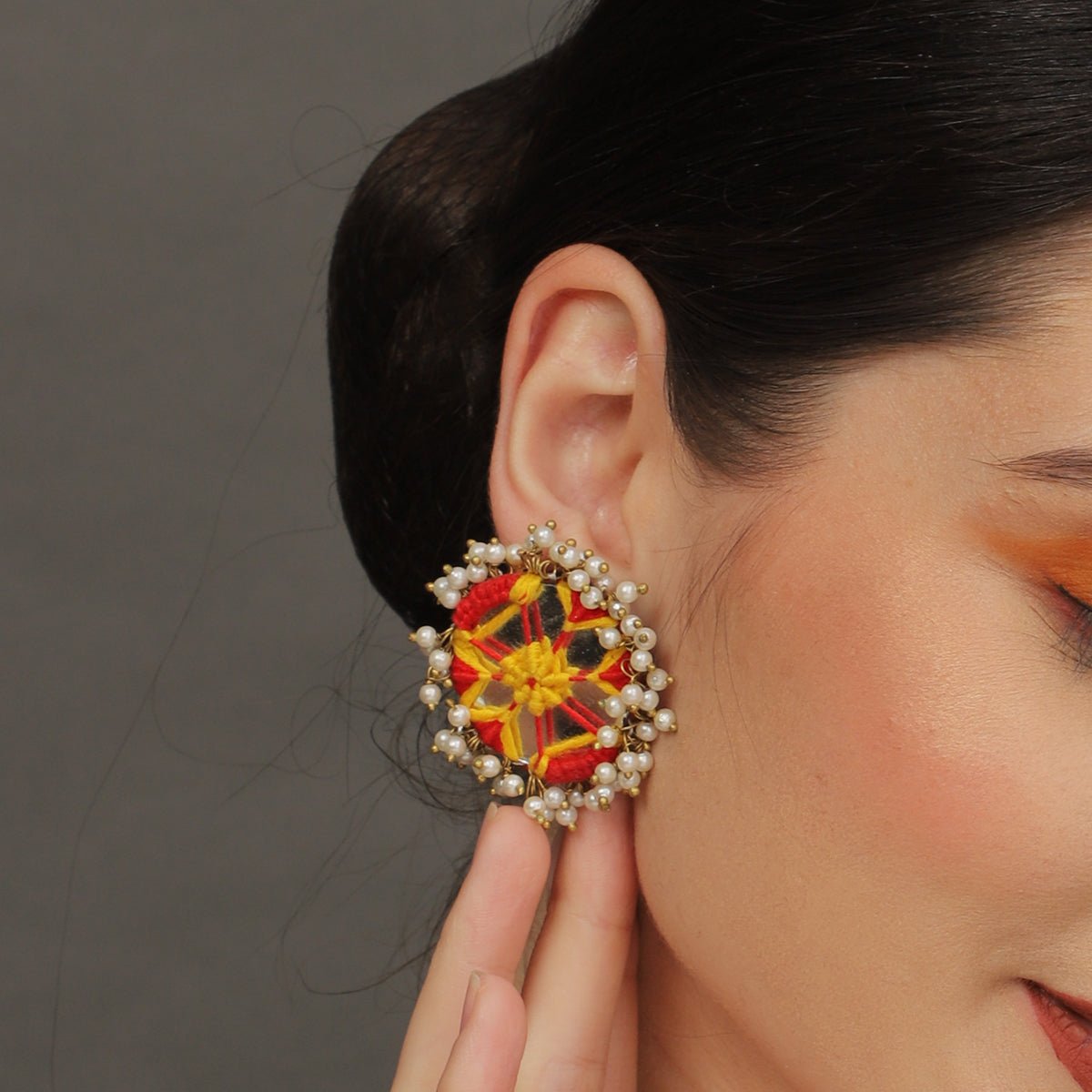 Oxidised Charms Multi Color Handmade Drop (Earrings) HM - ER - 025 - KHOJ.CITY