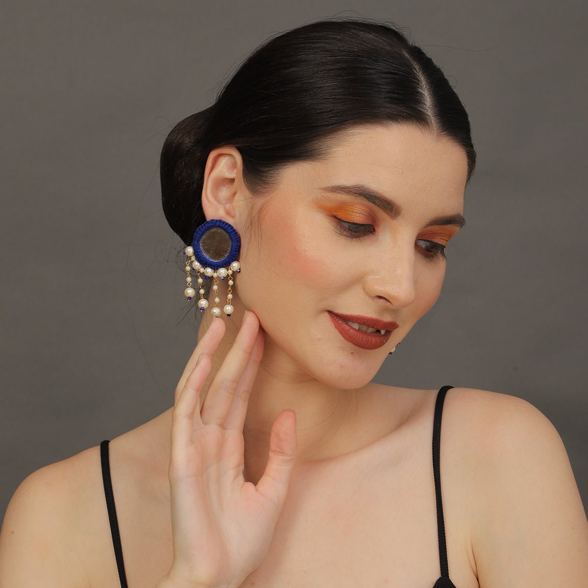 Oxidised Charms Multi Color Handmade Drop (Earrings) HM - ER - 027 - KHOJ.CITY