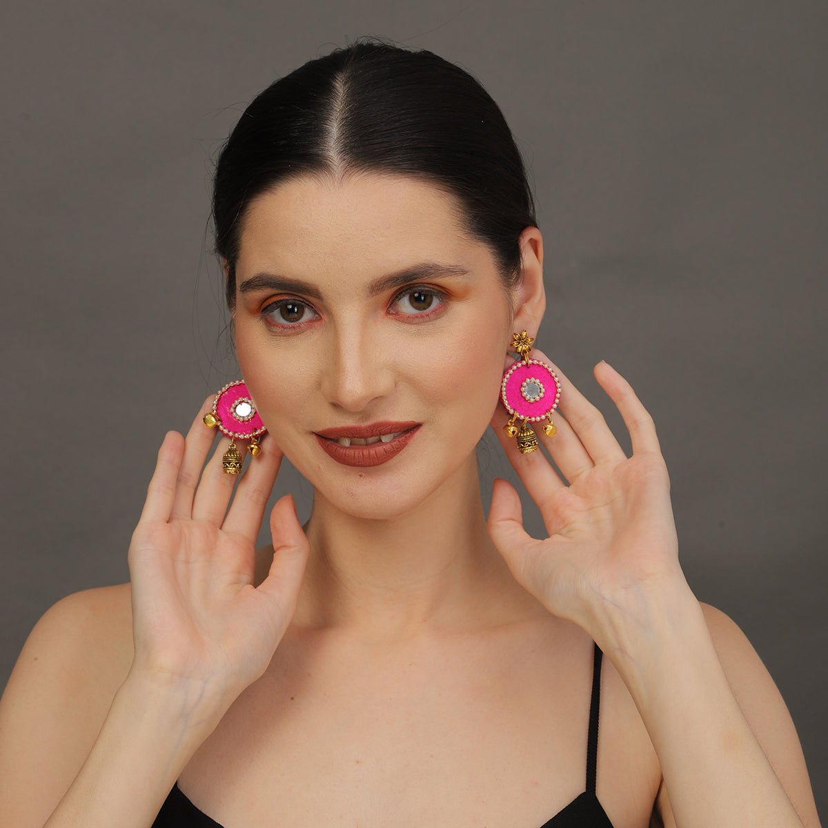 Oxidised Charms Multi Color Handmade Drop (Earrings) HM - ER - 033 - KHOJ.CITY