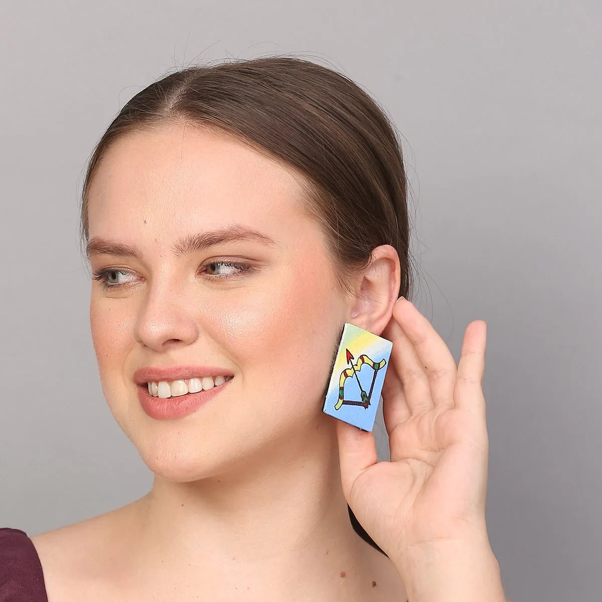 Ram Janaki Traditional Blue Handmade Drop (Earrings) HP - ER - KHOJ.CITY