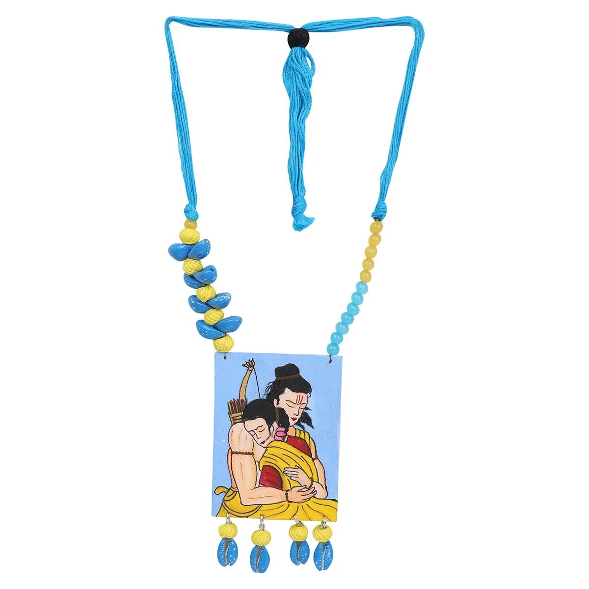 Ram Janaki Traditional Multi Color Hand Painted (Necklace) HP - NP - 100 - KHOJ.CITY