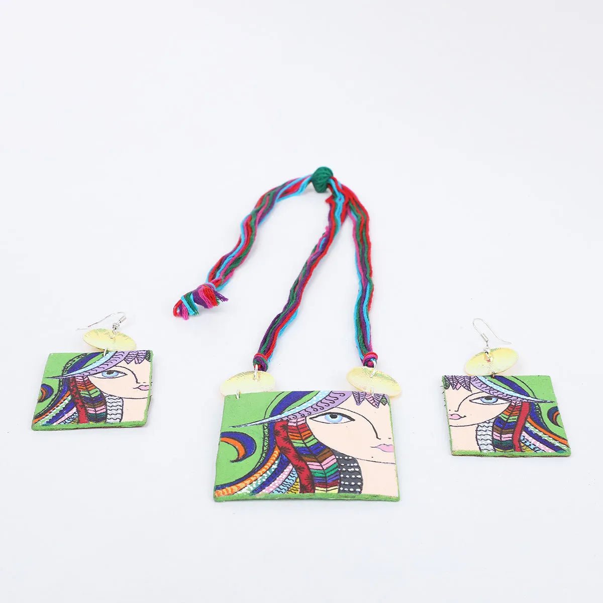 Rangeen Modern Multi Color Handmade (Necklace set) HP - NP - KHOJ.CITY