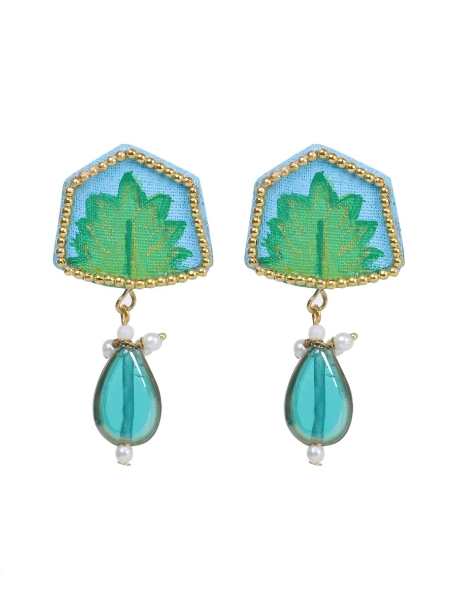 Reni Mini Classic Blue Handmade Stud (Earrings) HP - ER - KHOJ.CITY