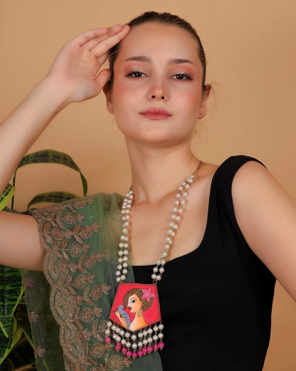 Roop Classic Hand Painted (Necklace Set) HP - NP - 115 - KHOJ.CITY