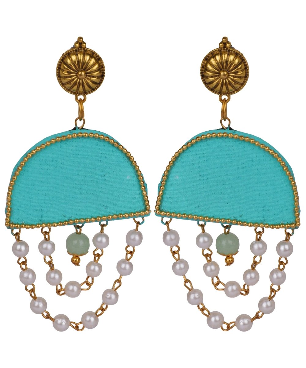Roop Green Bohemian Hand Painted (Necklace Set) HP - NP - 131 - KHOJ.CITY