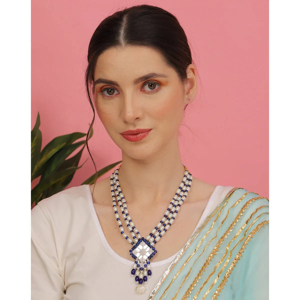 Sheesha Classic Multi Color Handmade (Necklace) HM - NP - KHOJ.CITY