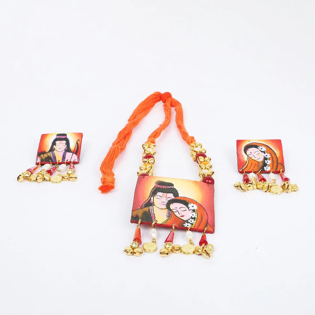 Siya Ram Traditional Multi Color Handmade (Necklace set) HP - NP - KHOJ.CITY
