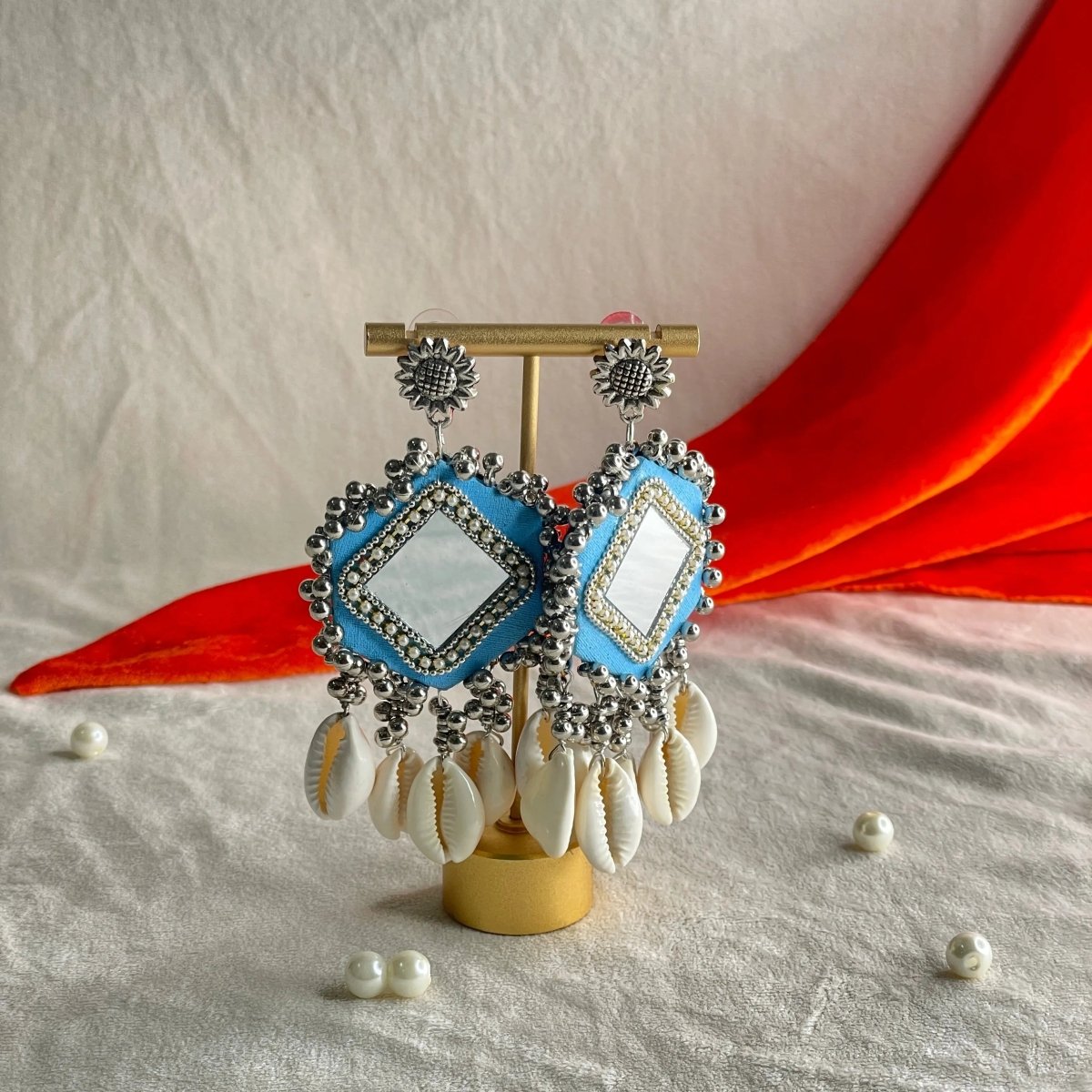Skye Classic Multi Color Handmade (Earrings) HM - ER - 054 - KHOJ.CITY