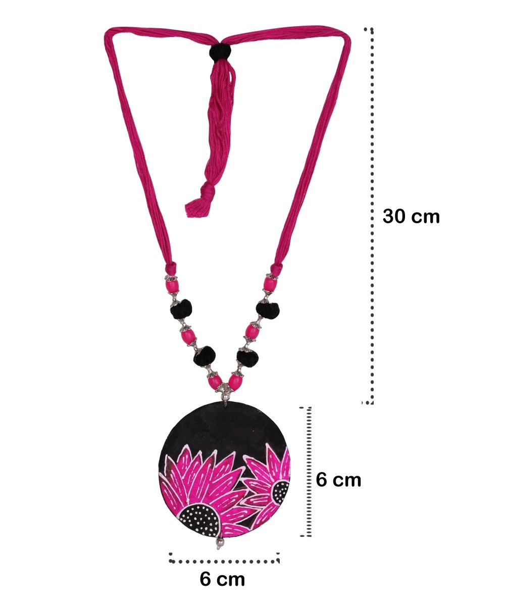 Surajmukhi Classic Multi Color Hand Painted (Necklace Set) HP - NP - 212 - KHOJ.CITY