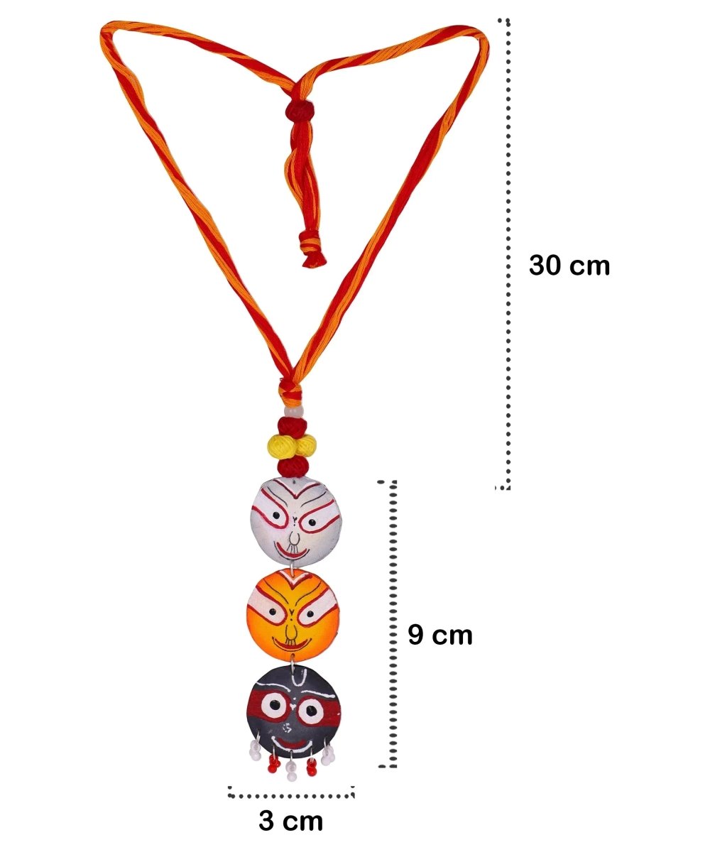 Trio Jagannath Traditional Multi Color Hand Painted (Necklace Set) HP - NP - 213 - KHOJ.CITY