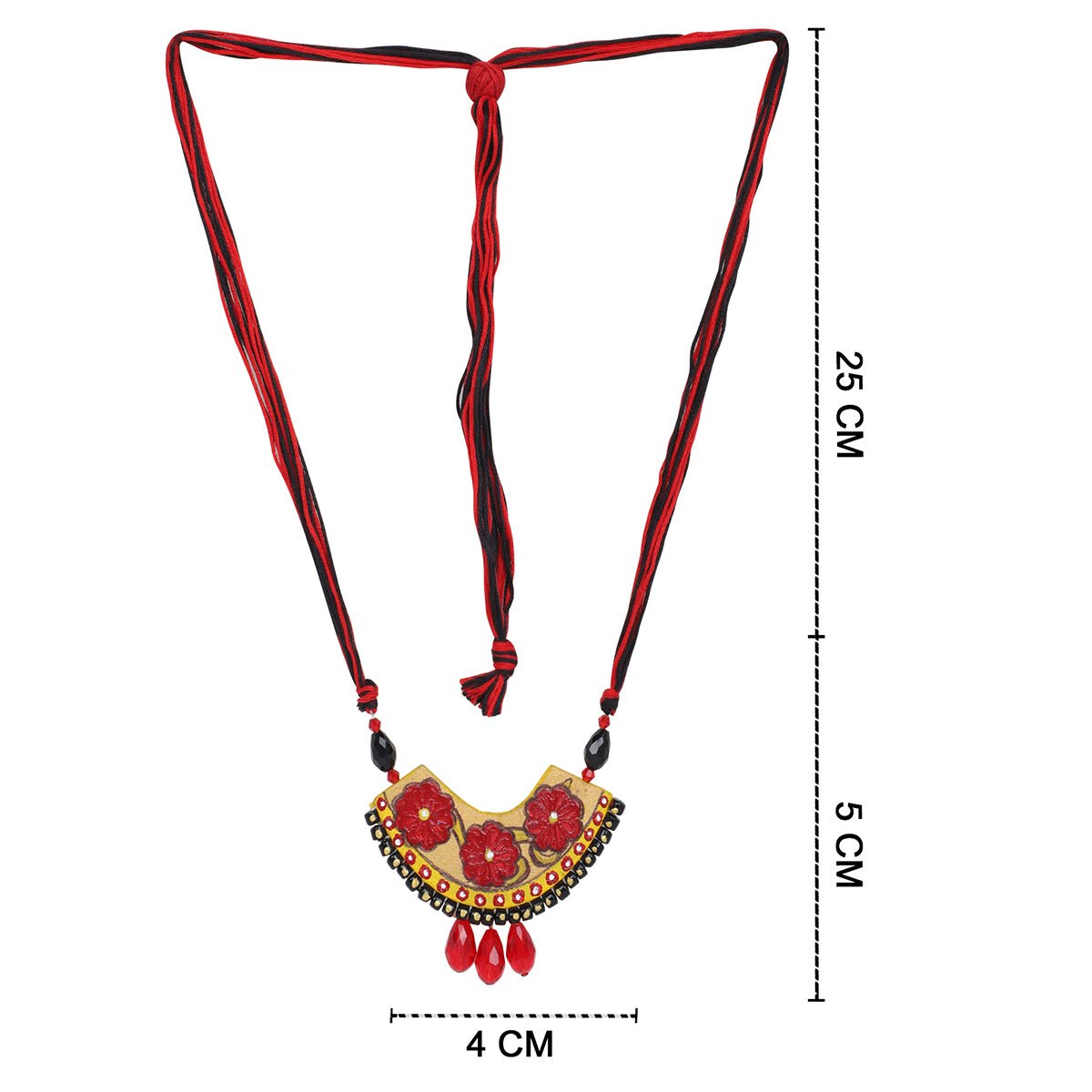 Vine Traditional Multi Color Hand Painted (Necklace) HP - NP - KHOJ.CITY