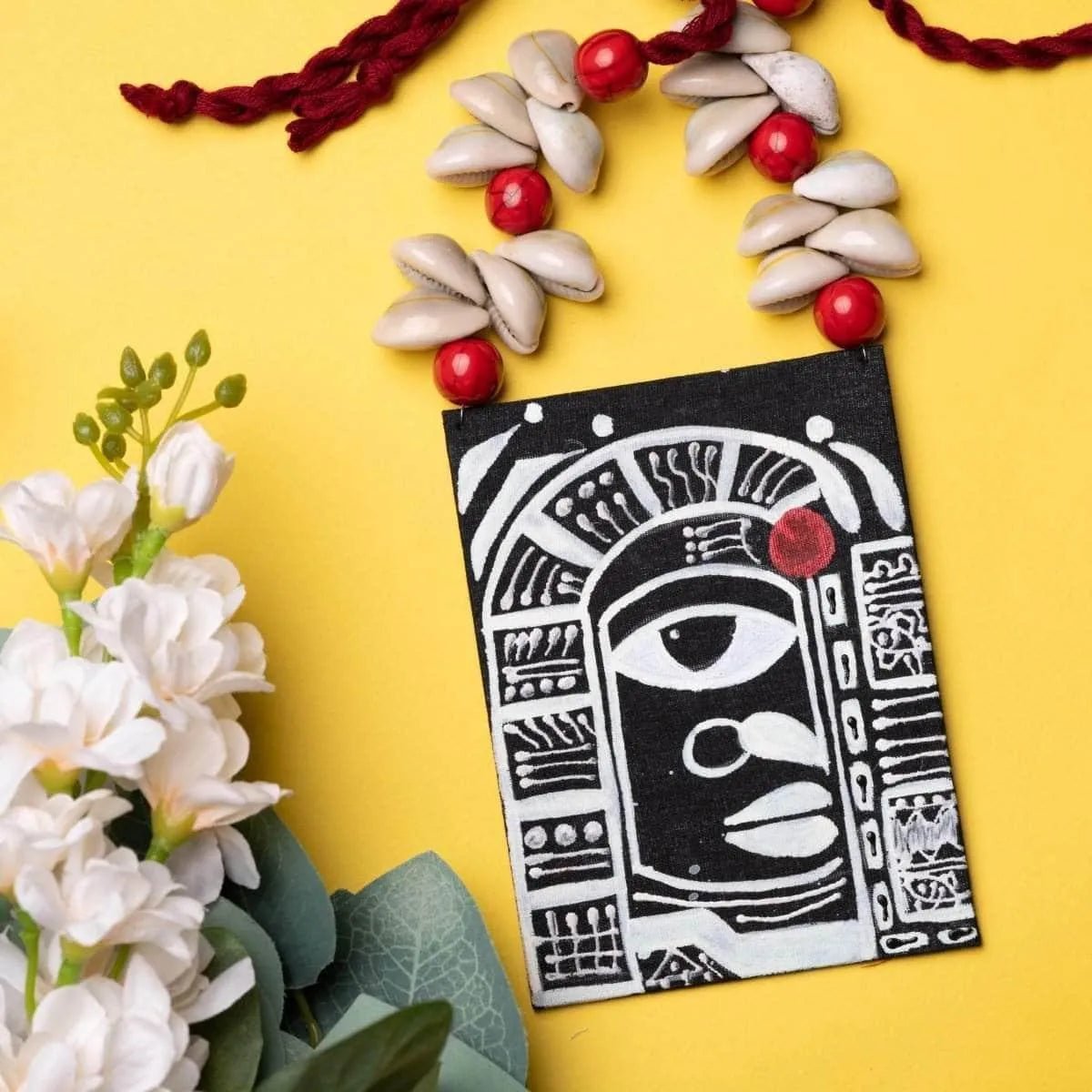 Adishakti Traditional Multi Color Hand Painted (Necklace) HP - NP - 118 - KHOJ.CITY