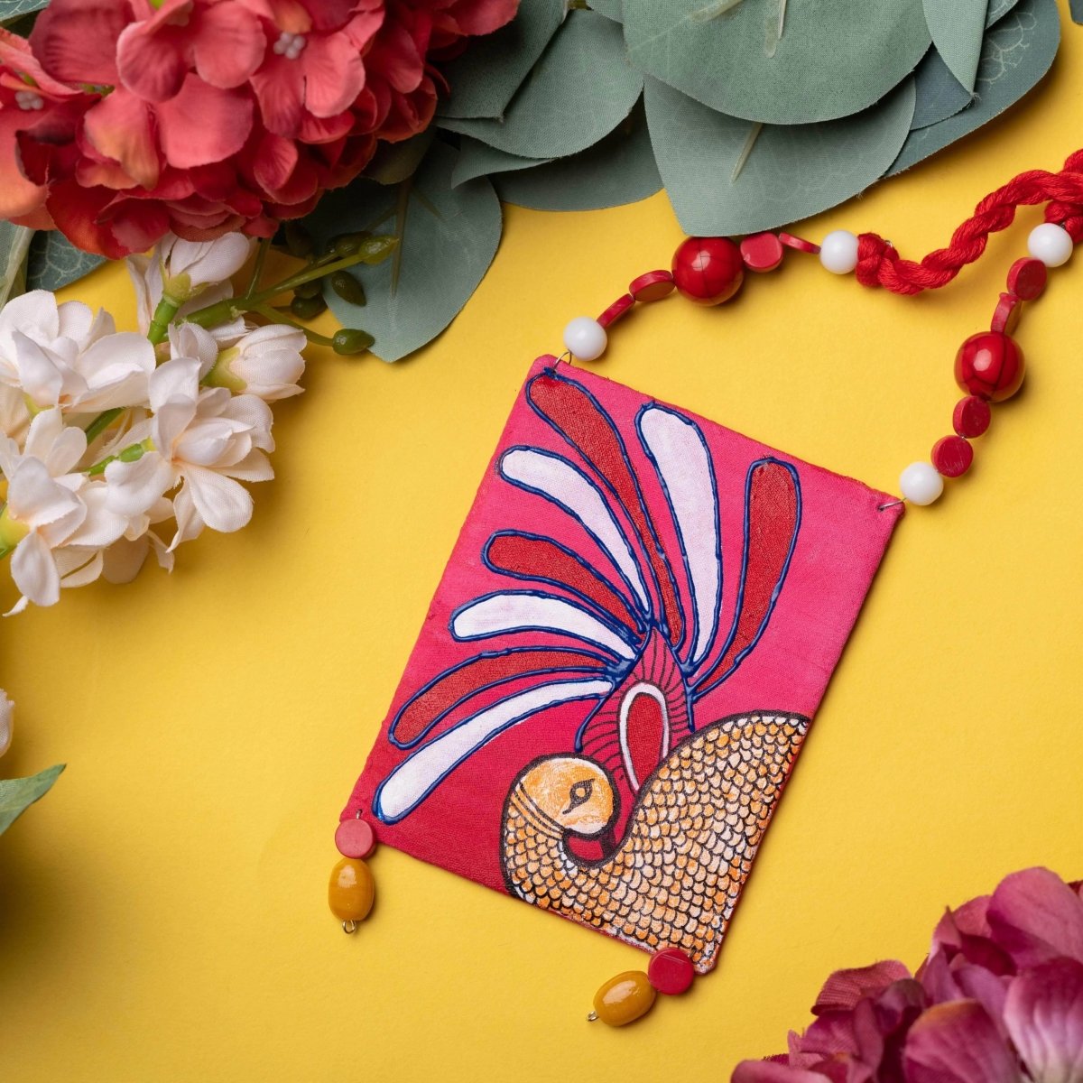 Almeria Classic Multi Color Hand Painted (Necklace) HP - NP - 004 - KHOJ.CITY