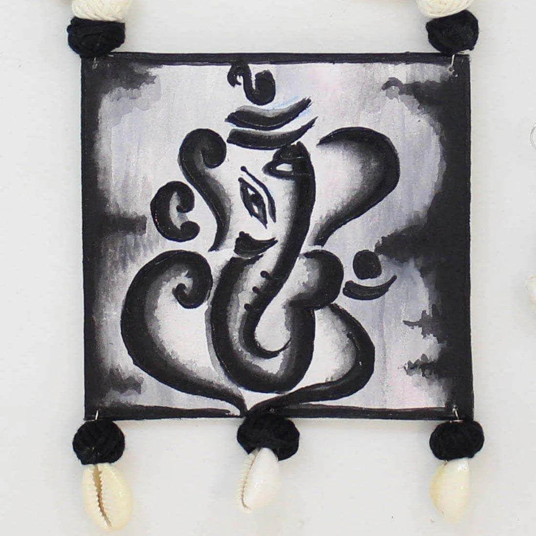 Anav Mumbai Cha Ganesha Traditional Multi Color Hand Painted (Necklace) HP-NP-137 - KHOJ.CITY