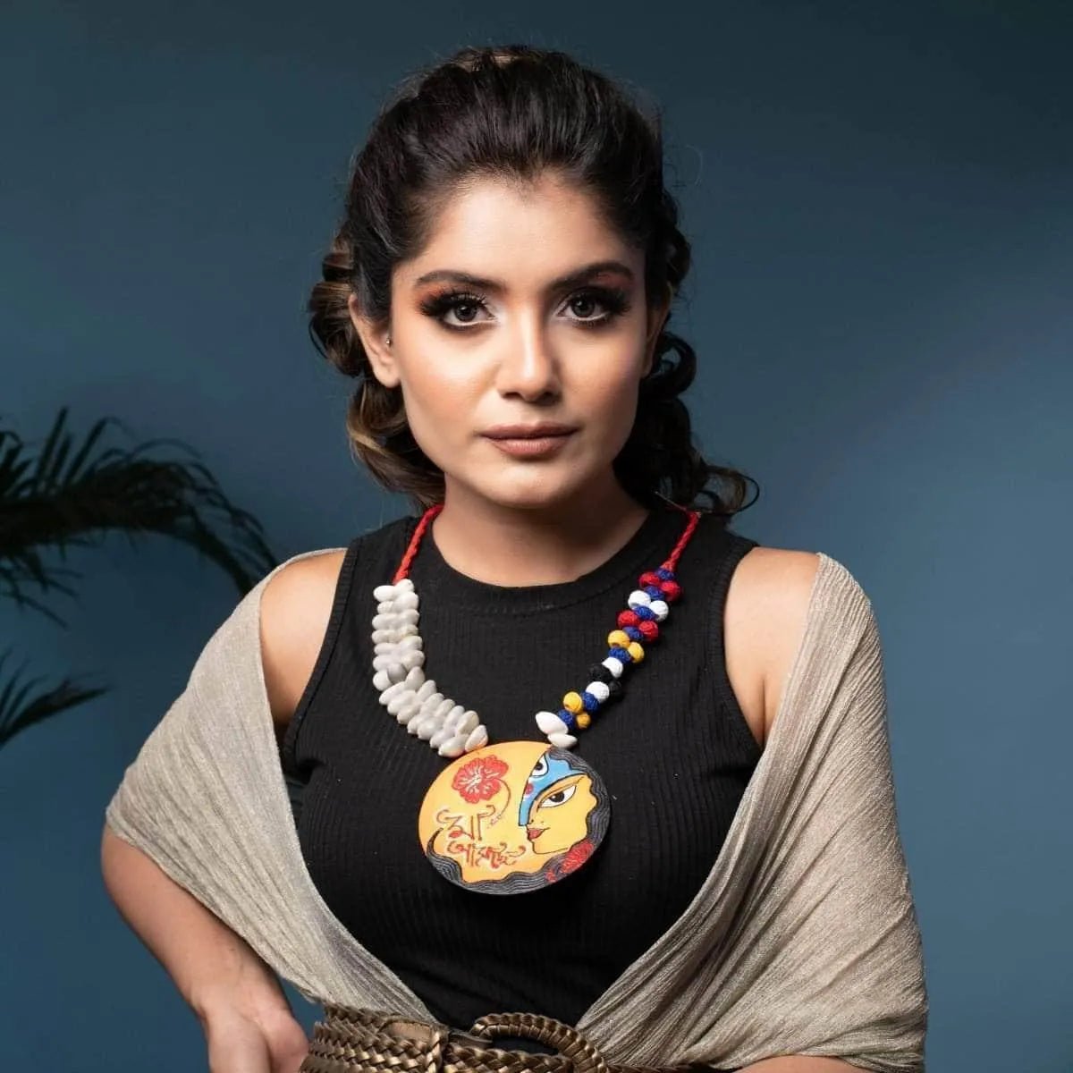 Bhavani Traditional Multi Color Hand Painted (Necklace) HP - NP - 122 - KHOJ.CITY