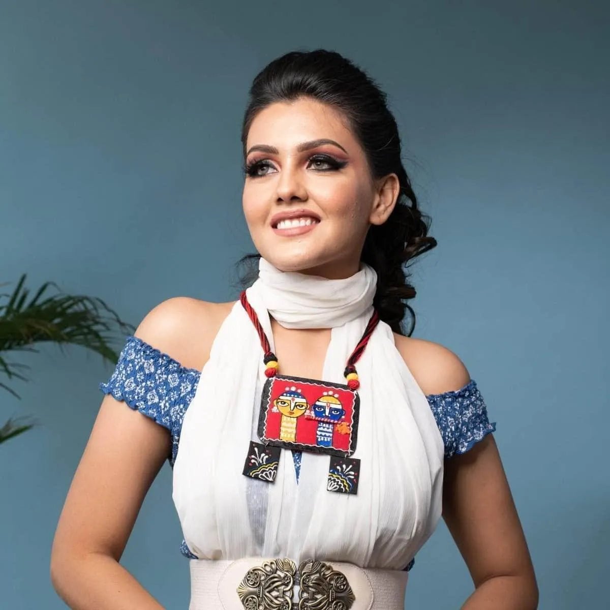 Divine Brij Ke Kanha Traditional Multi Color Hand Painted (Necklace Set) HP - NP - 011 - KHOJ.CITY