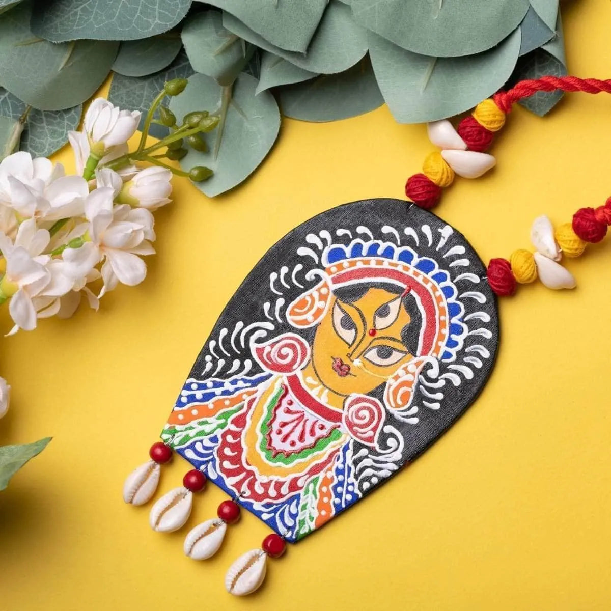 Kapalini Durga Classic Multi Color Hand Painted (Necklace) HP-NP-053 - KHOJ.CITY