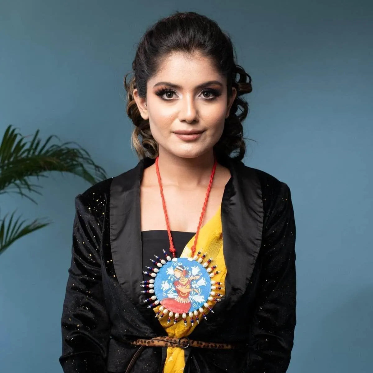 Natyam Classic Multi Color Hand Painted (Necklace) HP-NP-073 - KHOJ.CITY