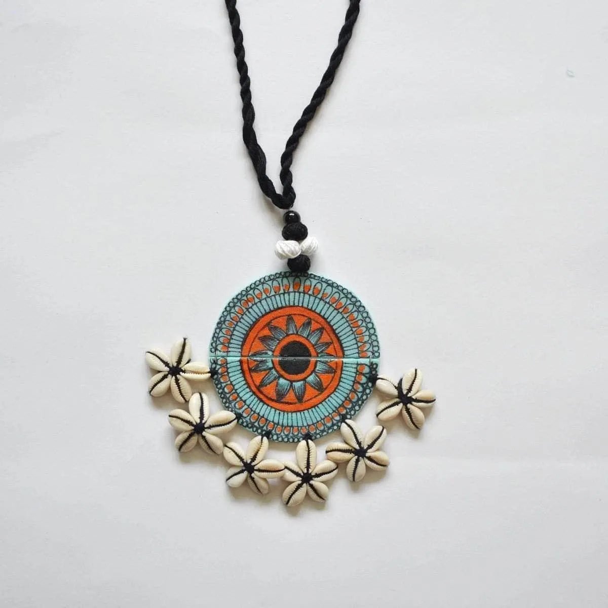 Ocean Light Bohemian Multi Color Hand Painted (Necklace) HP - NP - 079 - KHOJ.CITY