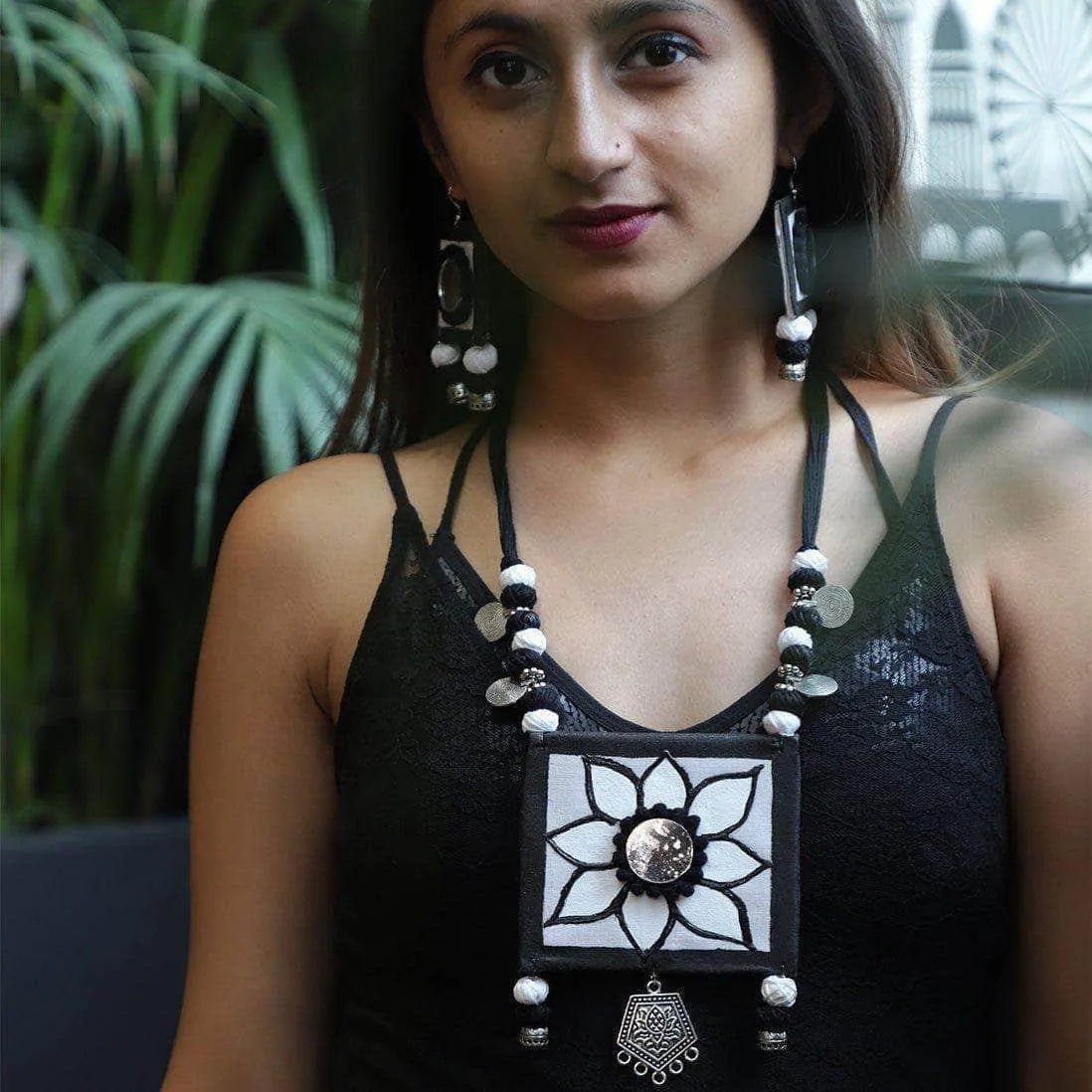 Pushpo Classic Multi Color Handmade (Necklace Set) HM - NP - 009 - KHOJ.CITY