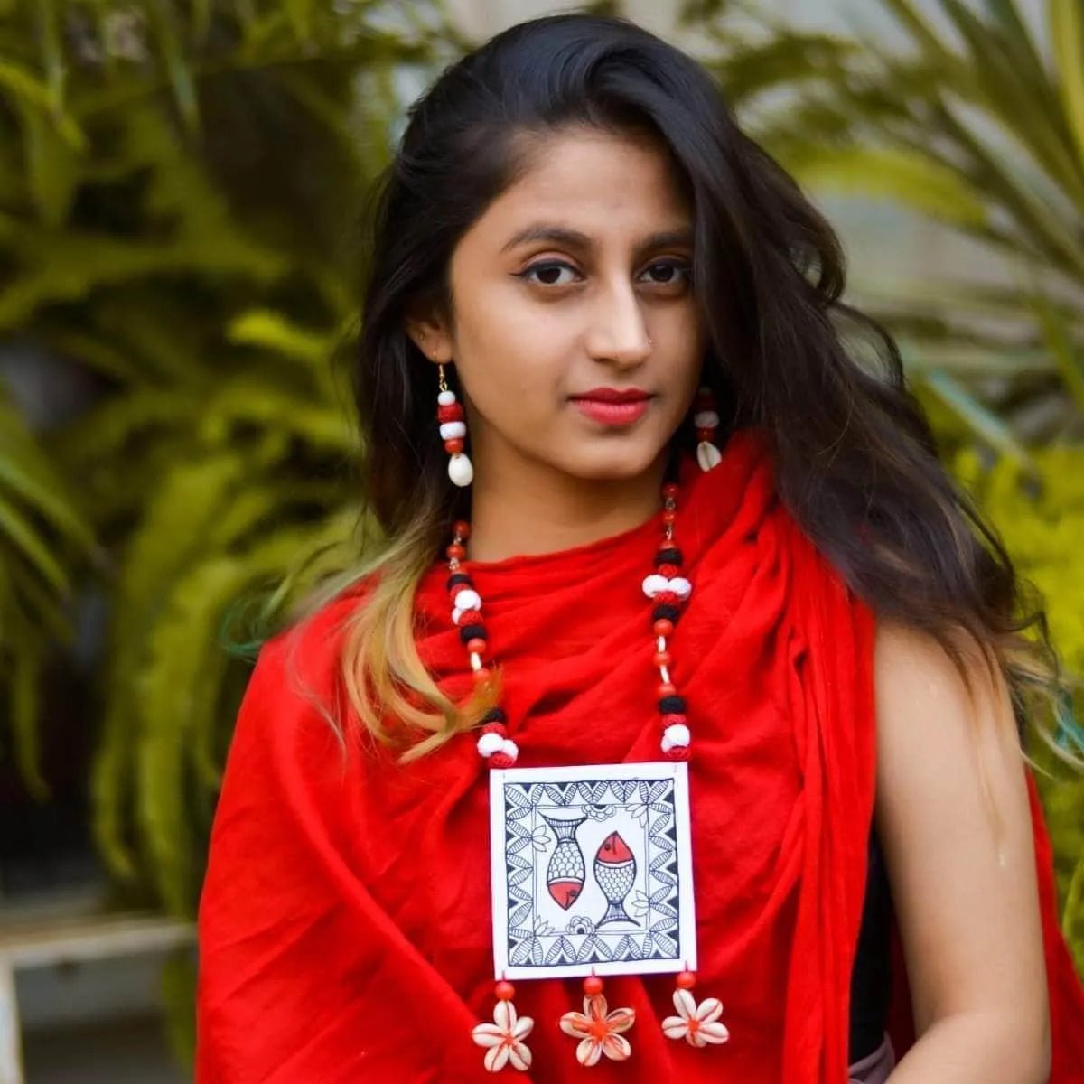 Surmayi Classic Multi Color Hand Painted (Necklace) HP - NP - 102 - KHOJ.CITY