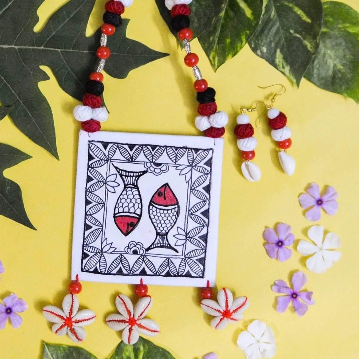 Surmayi Classic Multi Color Hand Painted (Necklace) HP - NP - 102 - KHOJ.CITY