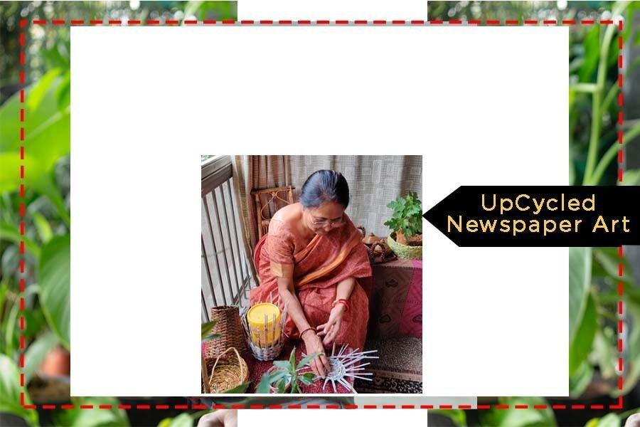 Rita Sinha - Upcycled Newspaper Art - KHOJ.CITY