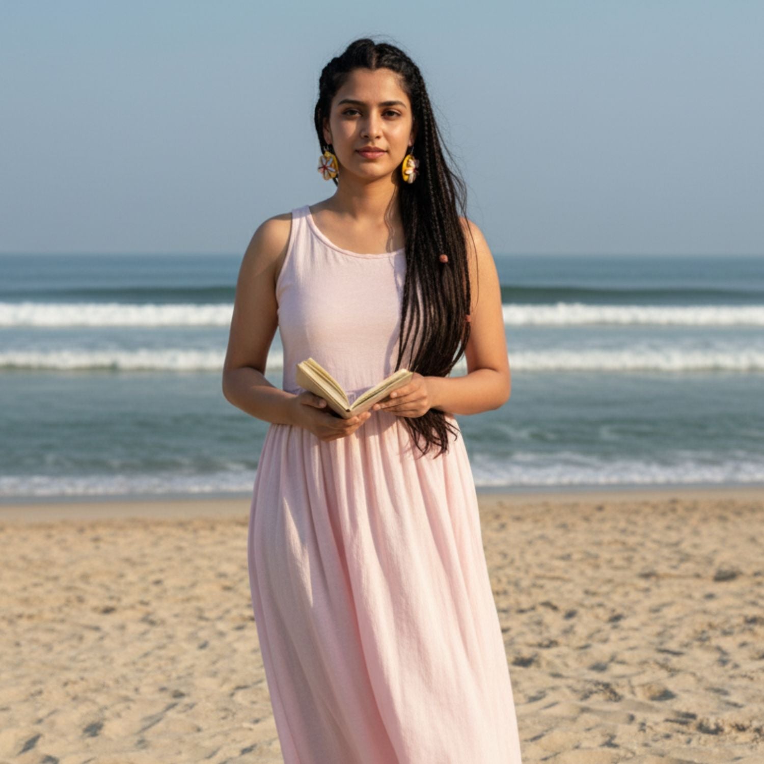 Solstice Multi Color Hand Painted Drop (Earrings) HP-ER