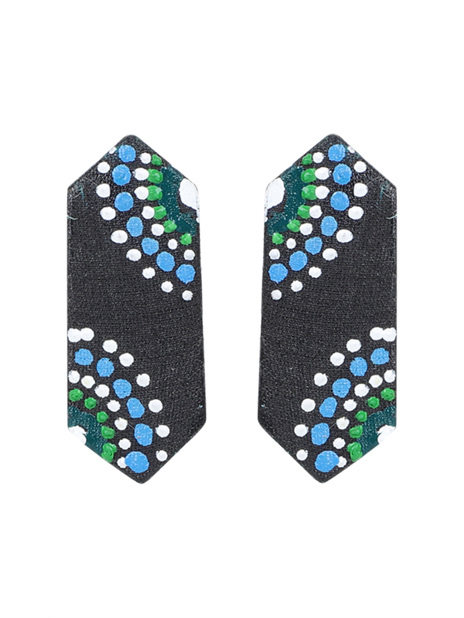 Mini Classic Multi Color Hand Painted Stud (Earrings) HP-ER-240
