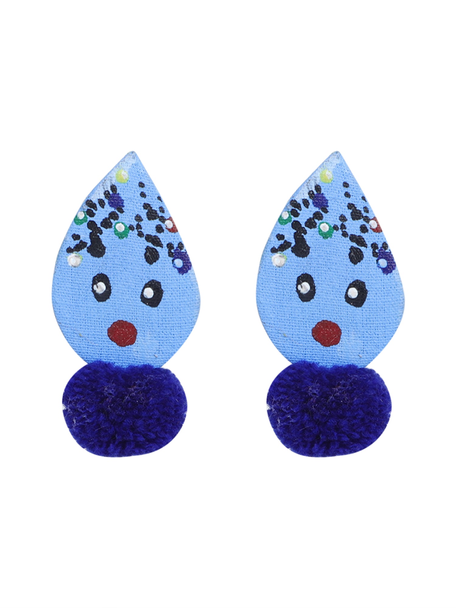Mini Classic Multi Color Hand Painted Stud (Earrings) HP-ER-215