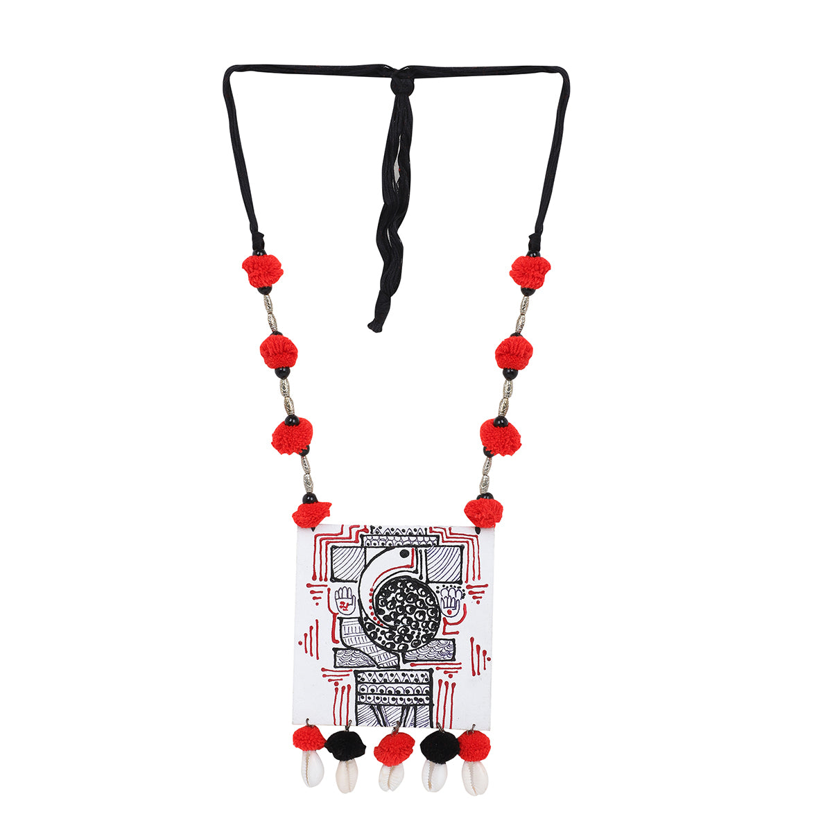 Ambikeya Mumbai Cha Ganesha Traditional Multi Color Handmade (Necklace set) HP-NP-