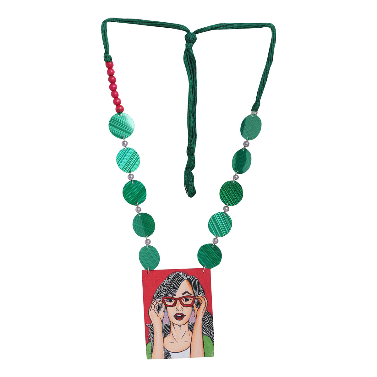 Specs Appeal Urban Naari Bohemian Multi Color Hand Painted (Necklace set) HP-NP
