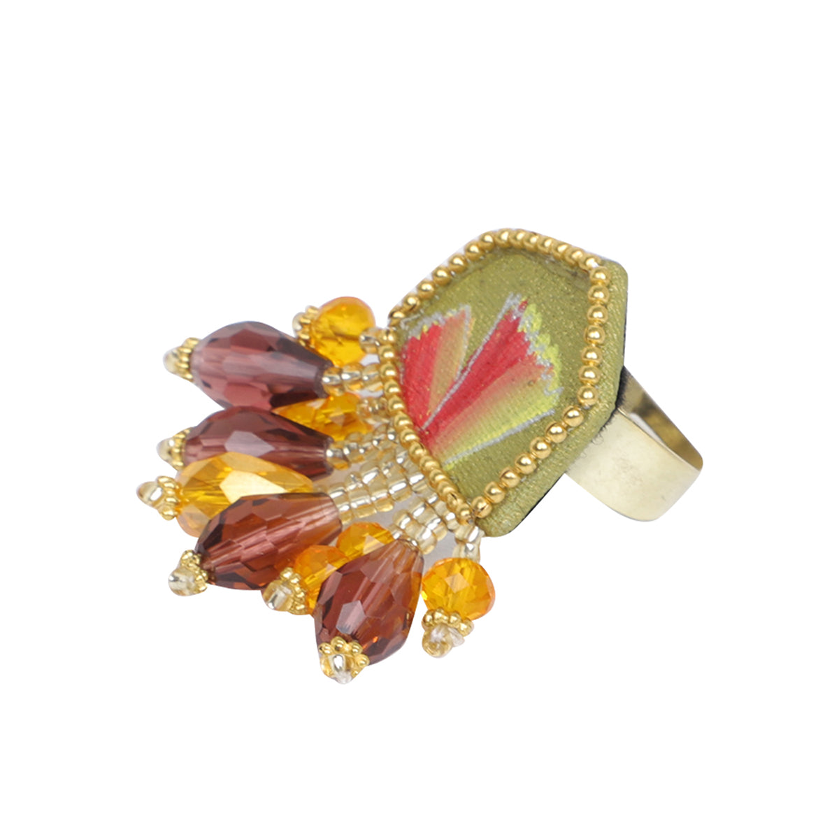 Cheerful Bloom Classic Gold Handmade (Ring) HP-RG-