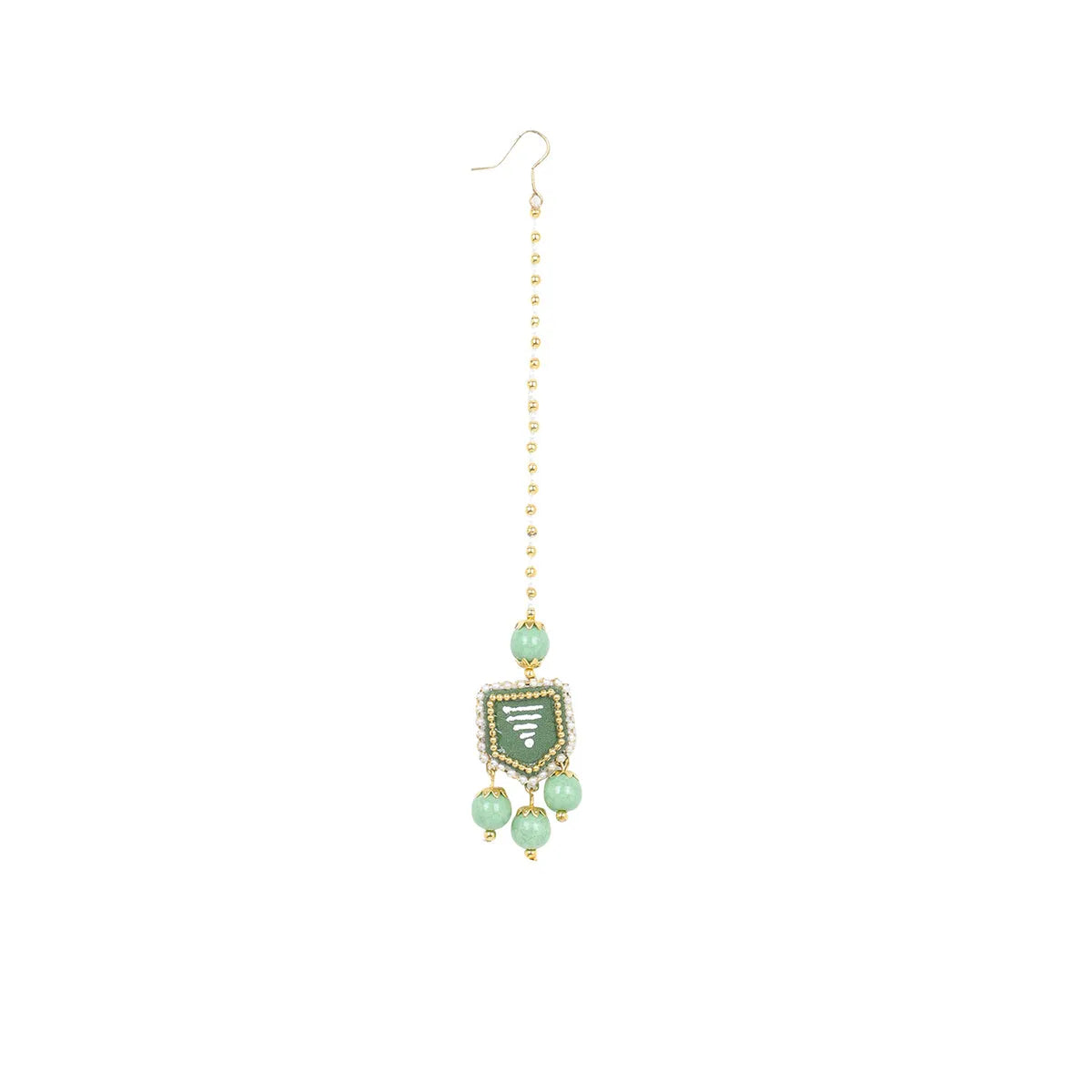 Nalini Green Classic Hand Painted Bridal Jewelry (Shaadi Set)