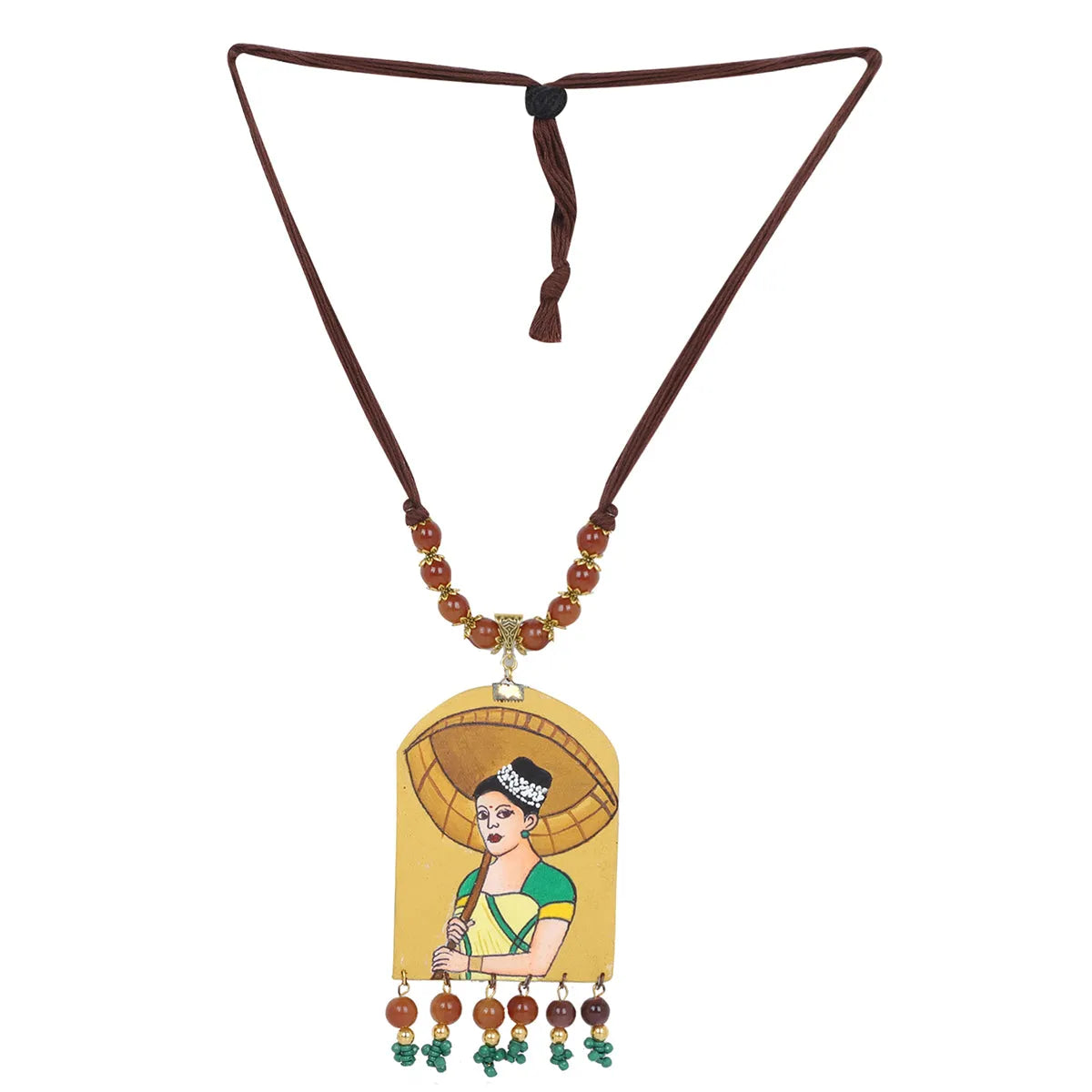 Naari Classic Multi Color Hand Painted (Necklace) HP-NP-069