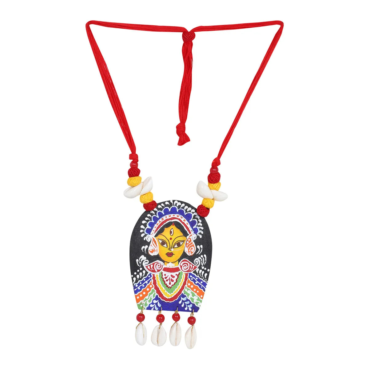 Kapalini Durga Classic Multi Color Hand Painted (Necklace) HP-NP-053